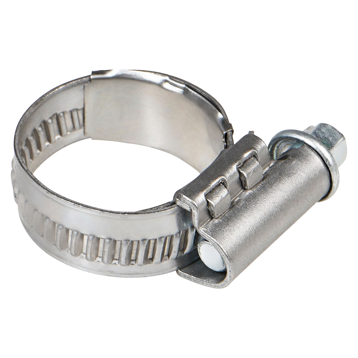 Хомут червячный 16-27/12мм с пружинной вставкой, W2 (нерж.)