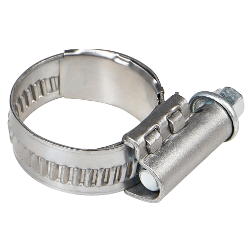 Хомут червячный 16-27/12мм с пружинной вставкой, W2 (нерж.)