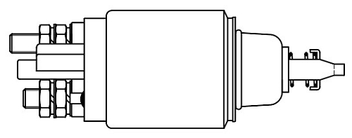 Реле втягивающее стартера для спецтехники JCB 3CX/4CX с дв. Diesel Max