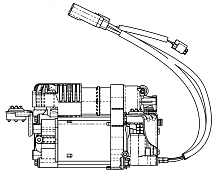 Компрессор пневмоподвески для а/м Jeep Grand Cherokee (10-) 3.0i/3.6i/5.7i/6.4i