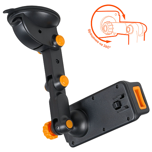 Держатель для планшета/телефона автомобильный на присоске-липучке "Экскаватор"