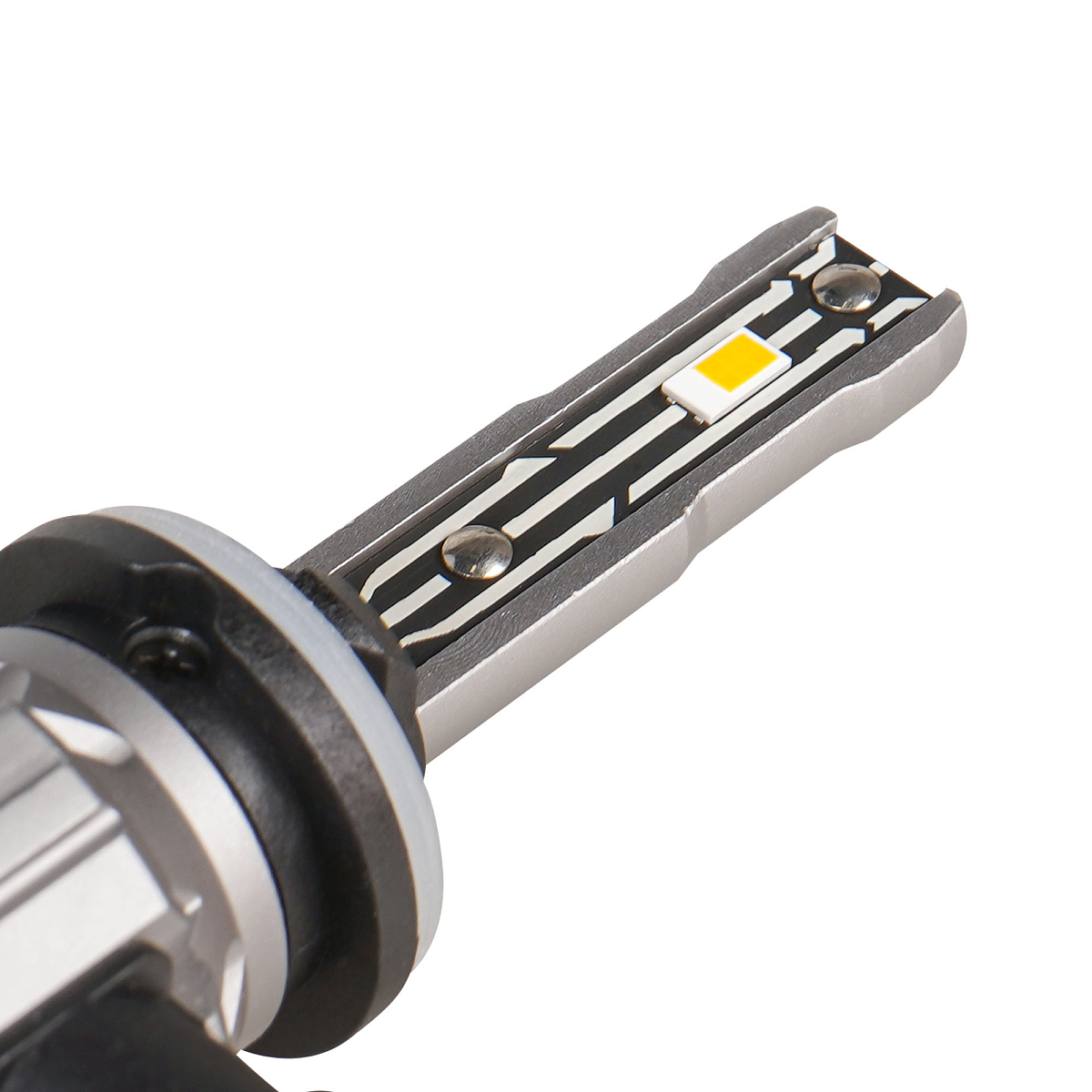 Лампа светодиодная H27 STANDARD, 17Вт, 4000Лм (2000Лм x 2), 3000К (Желтый), 12В, комплект 2 шт. МП-серия