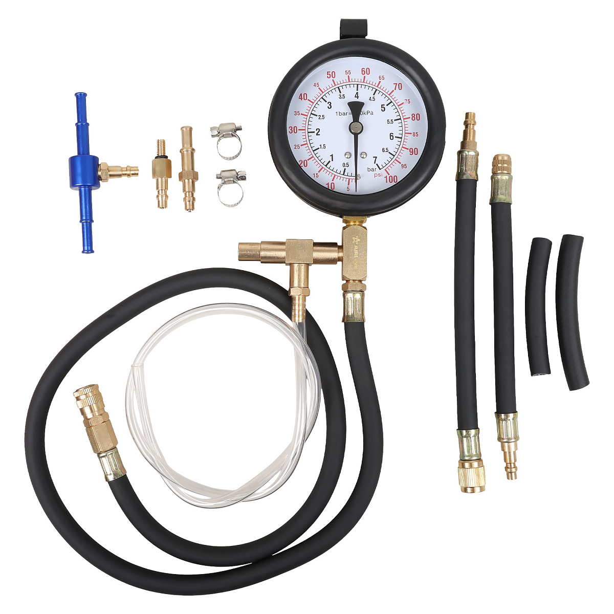 Тестер давления топлива PRO, набор 11пр., кейс