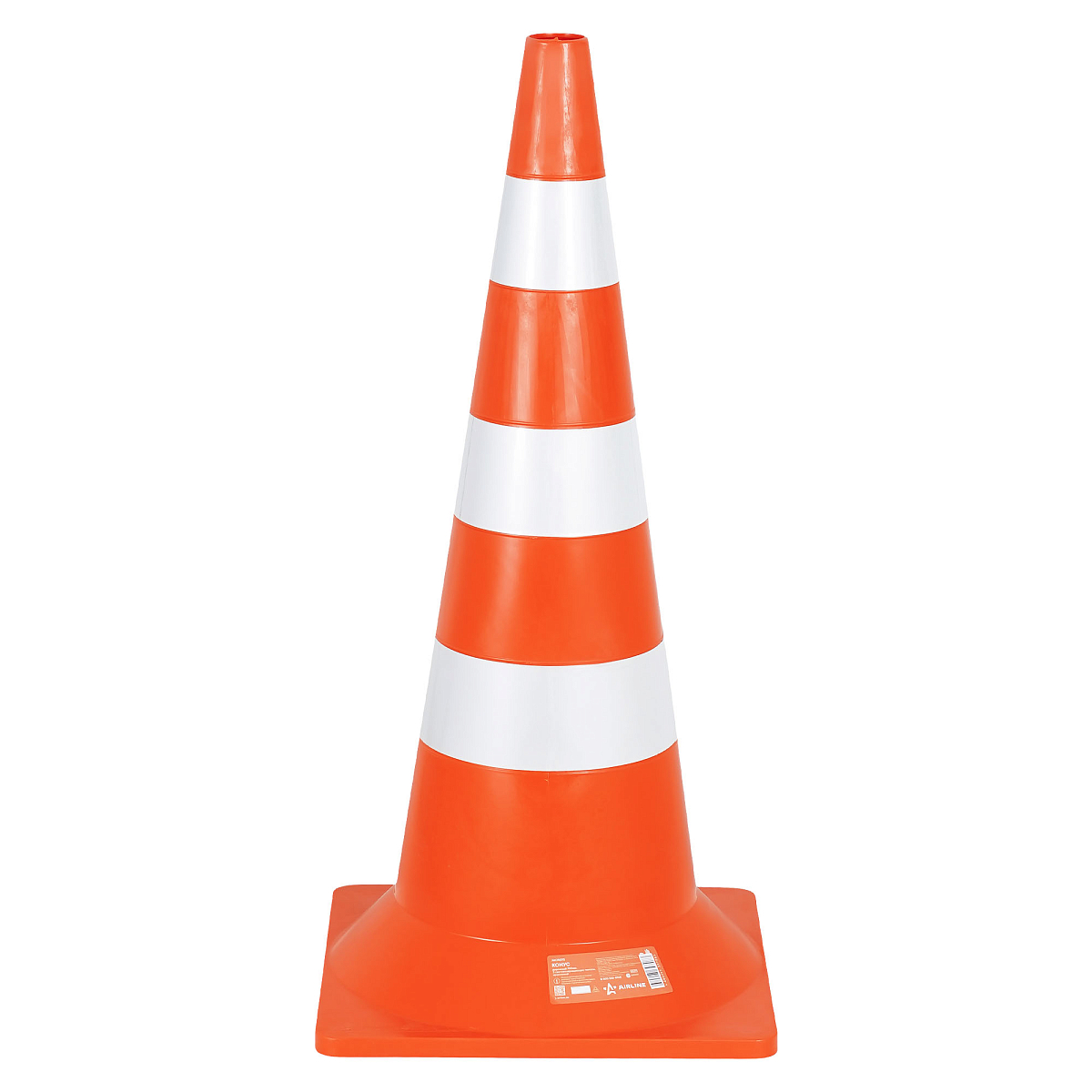 Конус дорожный 750мм, 3 световозвр.полосы, оранжевый
