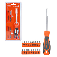 Отвёртка с битами 21 пр. (SL, PH, PZ, HEX, TORX) блистер