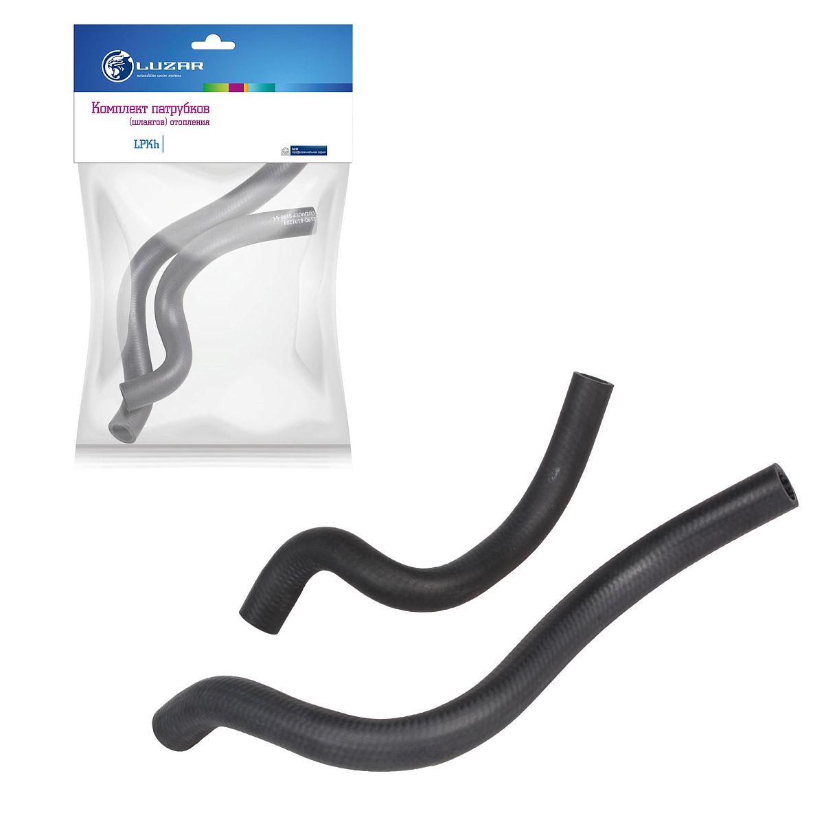 Патрубки отопителя для автомобилей Лада Гранта (EPDM, кмпл., 2шт.)