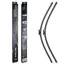 Щетки стеклоочистителя комплект 730/730мм (29"/29") бескаркасные с креплением "Push Button 19 mm", 2 штуки МП-серия