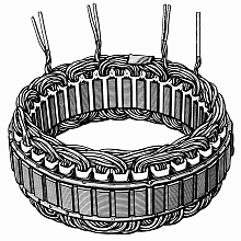 Статор генератора для автомобилей Nissan X-Trail T31 (07-) 2.5i/X-Trail T30 (01-) 2.0i/2.5i (D=136,5мм)