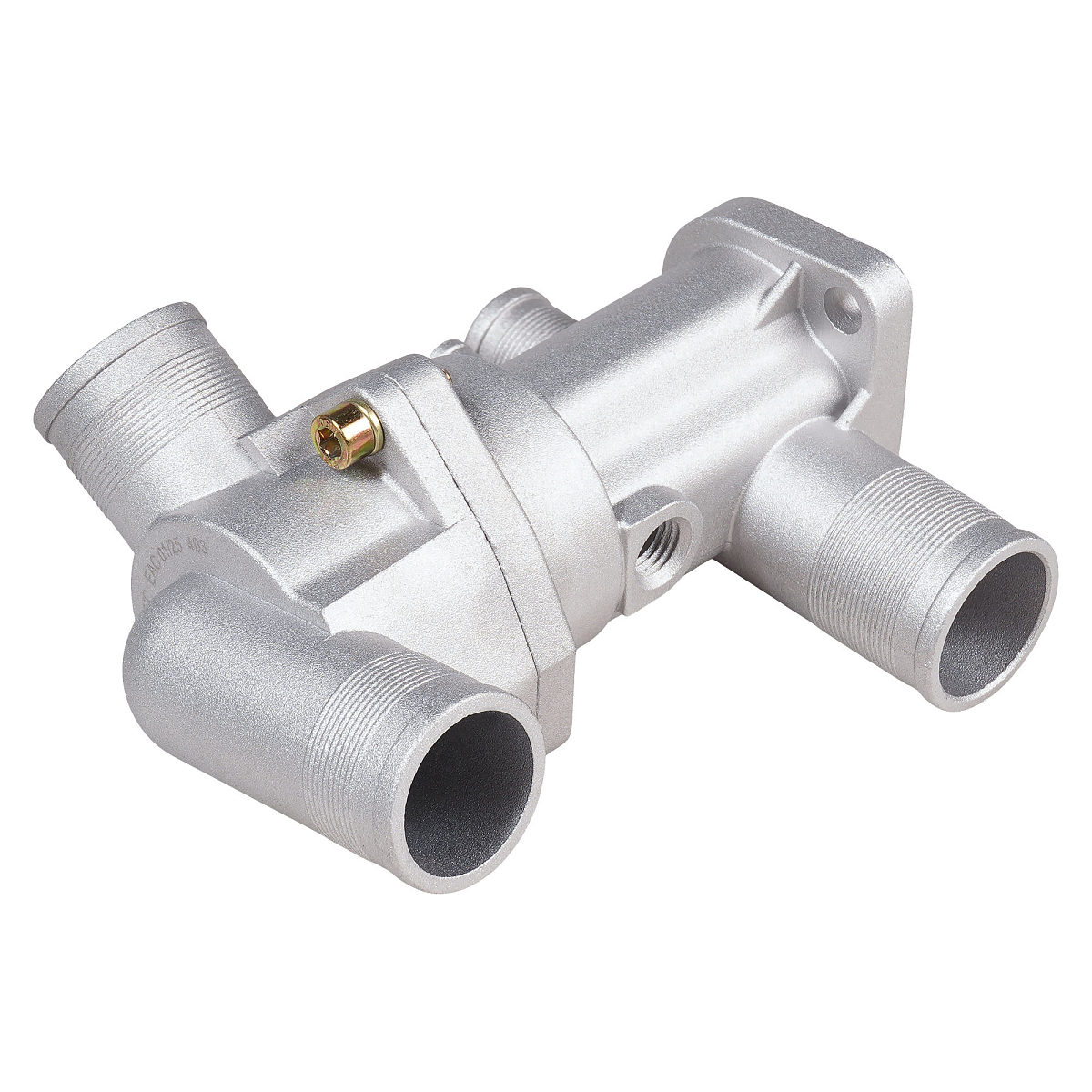 Термостат для автомобилей 21082-11 (5 патрубков) (инж. с 2003г.) (с алюминиевым корпусом; обрезиненный клапан)