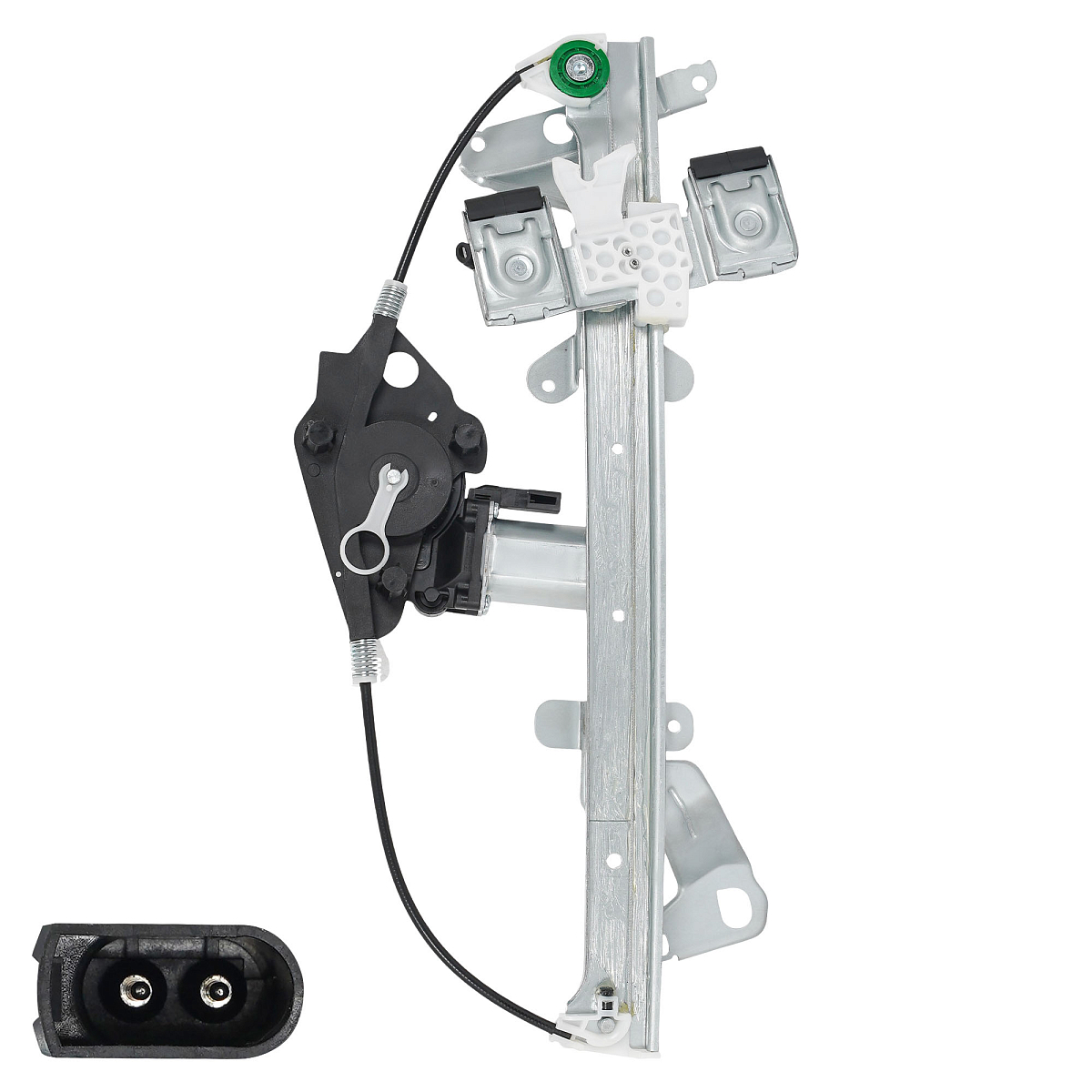 Стеклоподъёмник в сборе для а/м Ford Fiesta V (01-) электрический передний левый с мотором