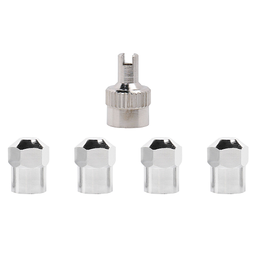 Ремкомплект для вентилей (4 золотника, 4 металл.колп, 1 ключ) в пакете