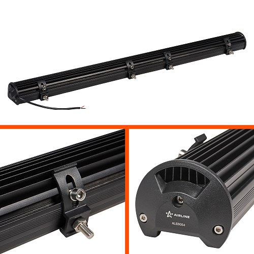 Фара (балка) светодиодная двухрядная, 84LED, комбинированный свет (дальний + ближний), 252Вт, 980х78х65мм, 12/24В