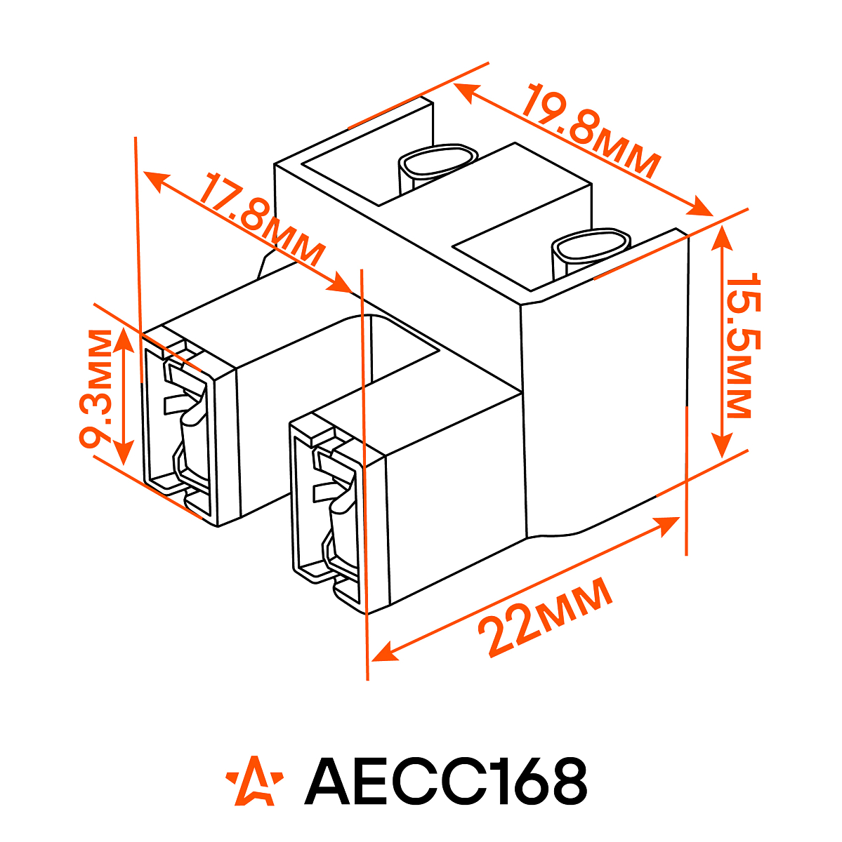 Разъём 2 pin с проводами угловой для лампы с цоколем H7