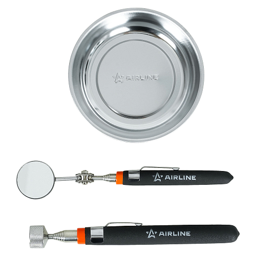 Инструмент инспекционный, набор 3пр. (захват телеск. 2.2кгс, зеркало телеск. D=30мм, магнит.тарелка 108мм)