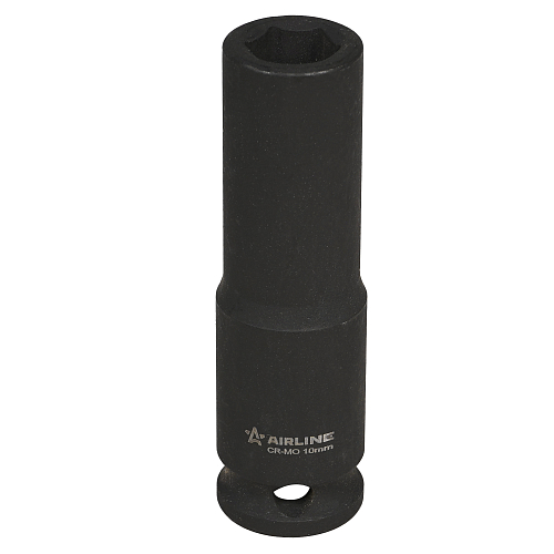 Головка ударная торцевая 3/8"DR шестигранная глубокая 10мм, L=65мм