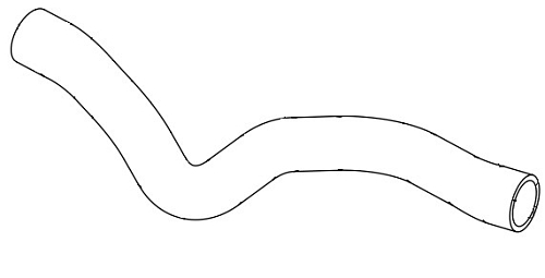 Патрубок охл. для а/м Opel Astra J (09-) 1.6i MT верх. (EPDM, 1 шт.)