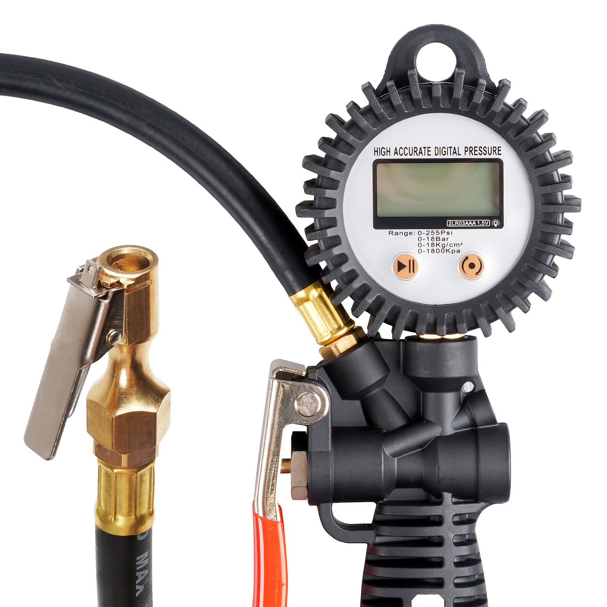 Пистолет для накачки шин 12 АТМ INDUSTRY с цифровым манометром