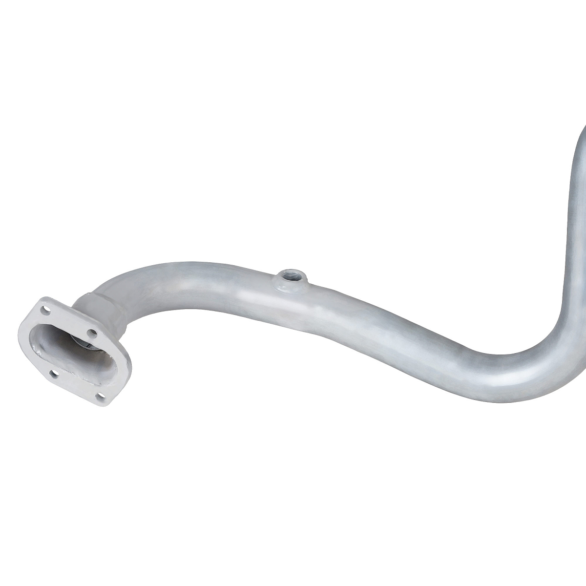 Труба приёмная для автомобилей Лада 2123 (04-) 1.7i Евро-2 под хомут (алюминизированная сталь)