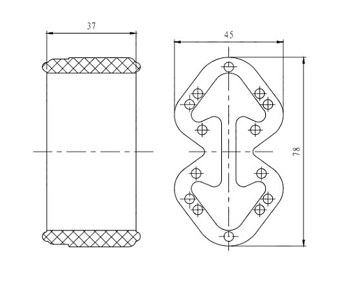 Подвес (подушка) глушителя для автомобилей Skoda Felicia I/II (94-) (1 шт.)