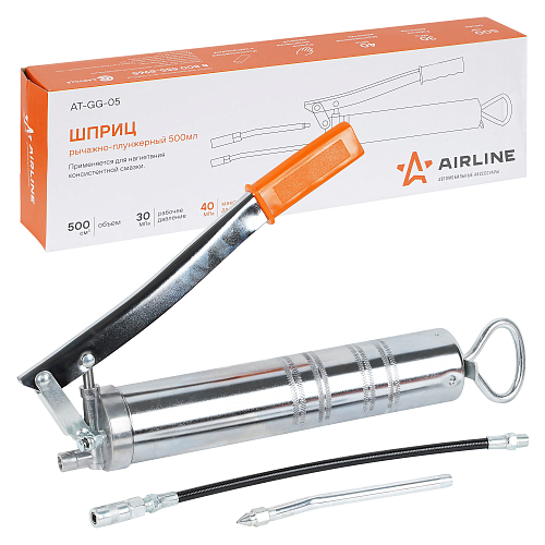 Шприц рычажно-плунжерный 500см3, клапан удаления воздуха (возможно применение картриджа)