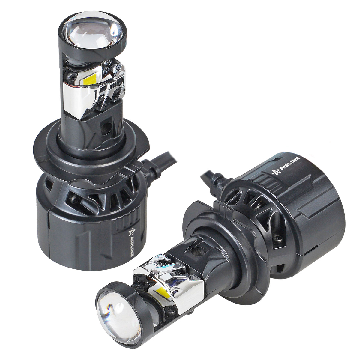 Лампа светодиодная H7 ECO LENS, 45Вт, 5700Лм (2850Лм x 2), 6500К (Белый), 12/24В, комплект 2 шт.