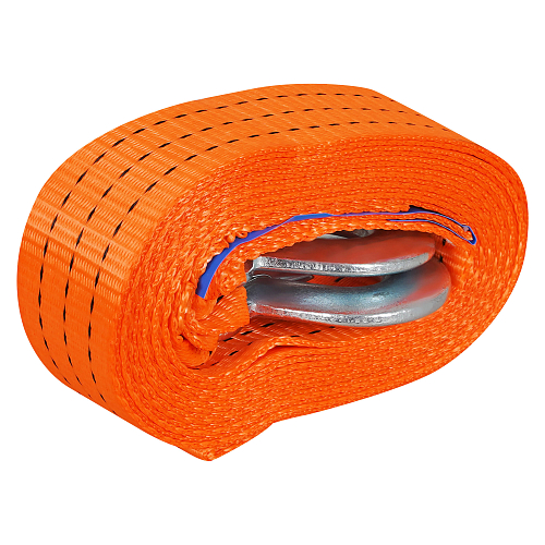 Трос VIP буксировочный усиленный (лента) 3 т, 5 м, 2 крюка, с мешком