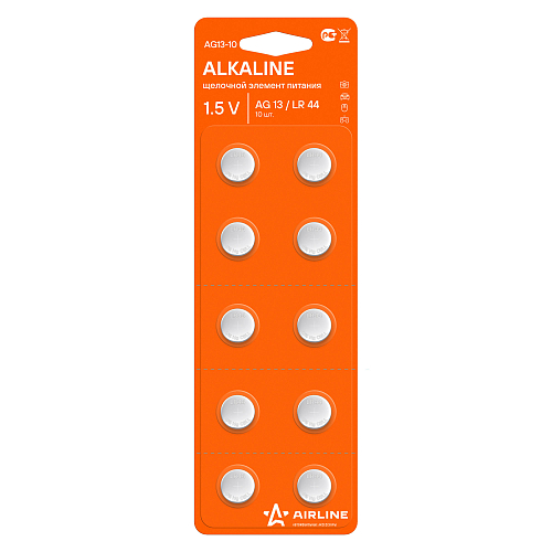 Батарейка AG13/LR44 щелочная 10 шт.