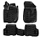 Ковры для Renault Logan II (14-), 4 шт., (крепеж), выс. борт, 3D с подпятником, ТЭП, черн.