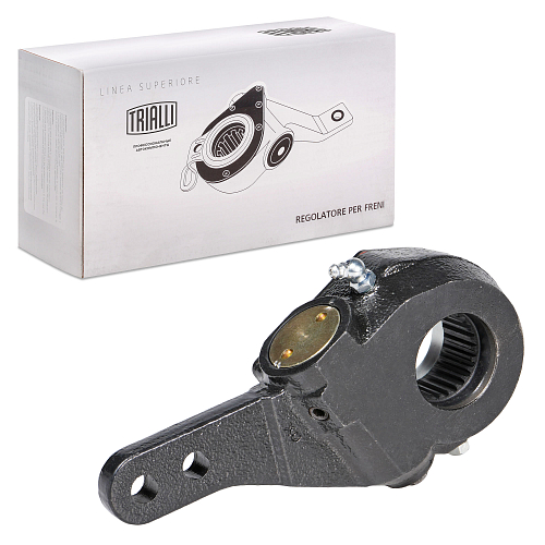 Рычаг тормоза регулировочный автоматический (трещотка) для автомобилей МАЗ 5440 / 544069 / 643068 передний левый / правый (эвольвентный, узкий шлиц)