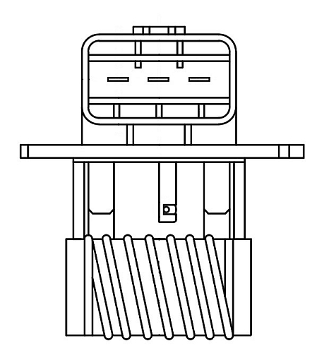 Резистор электровентилятора охлаждения для автомобилей Hyundai Creta (16-) 1.6i/2.0i