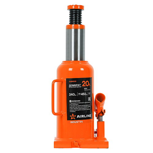 Домкрат бутылочный сварной 20т 240-450мм INDUSTRY