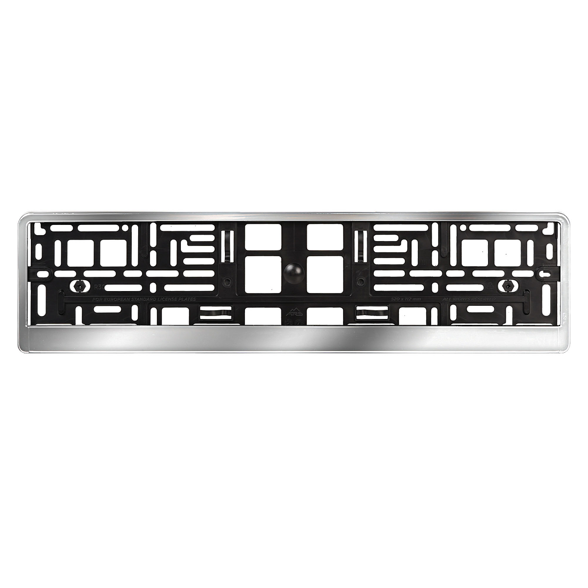 Рамка под номерной знак "Хром", с планкой