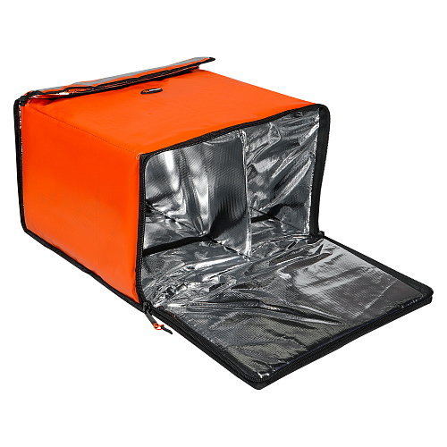 Терморюкзак (термосумка) 47л, 42*42*27см, складной, быстрый доступ, оранжевый