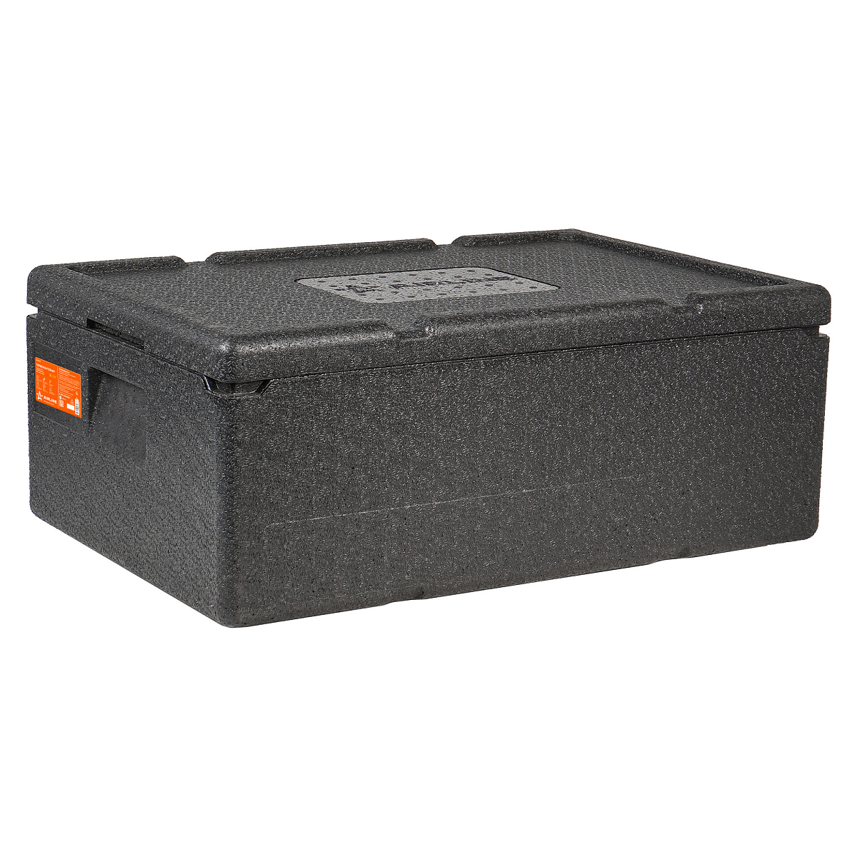 Термоконтейнер с крышкой 32 л, 600*400*240мм, ВПП, цвет черный