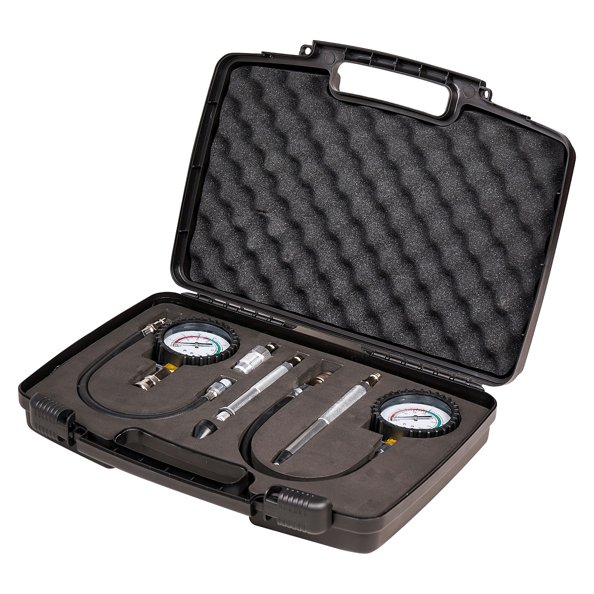 Компрессометр для бензиновых и дизельных двигателей PRO, набор 11пр., пласт кейс