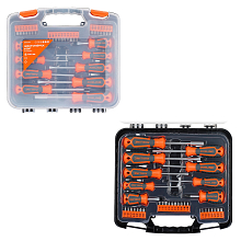 Набор отвёрток и бит 33пр. (SL, PH, PZ, HEX, TORX, SQUARE) пласт.кейс