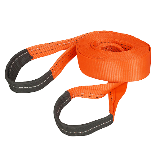 Трос буксировочный (лента) 12 т, 6 м, 2 металл. шакла