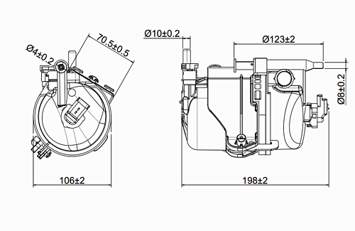 Фильтр топливный для автомобилей Jaguar F-Pace (15-)/Land Rover Range Rover Velar (17-) 2.0D