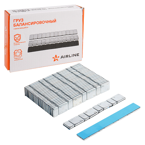 Груз балансировочный самоклеящийся стальной 4*5гр/4*10гр, 50 шт.
