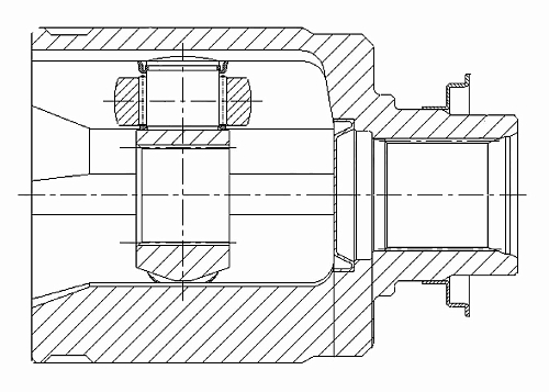 ШРУС внутренний левый для автомобилей Honda Civic (05-) 1.8i MT