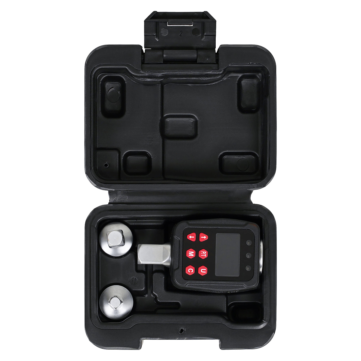 Адаптер динамометрический цифровой 1/2" 3-60Нм, с переходниками (1/4", 3/8"), кейс