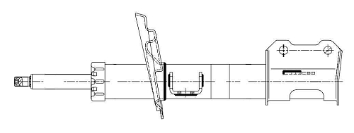 Амортизатор для автомобилей Opel Vectra C (02-) (стойка) передний правый (аналог KYB 334632)