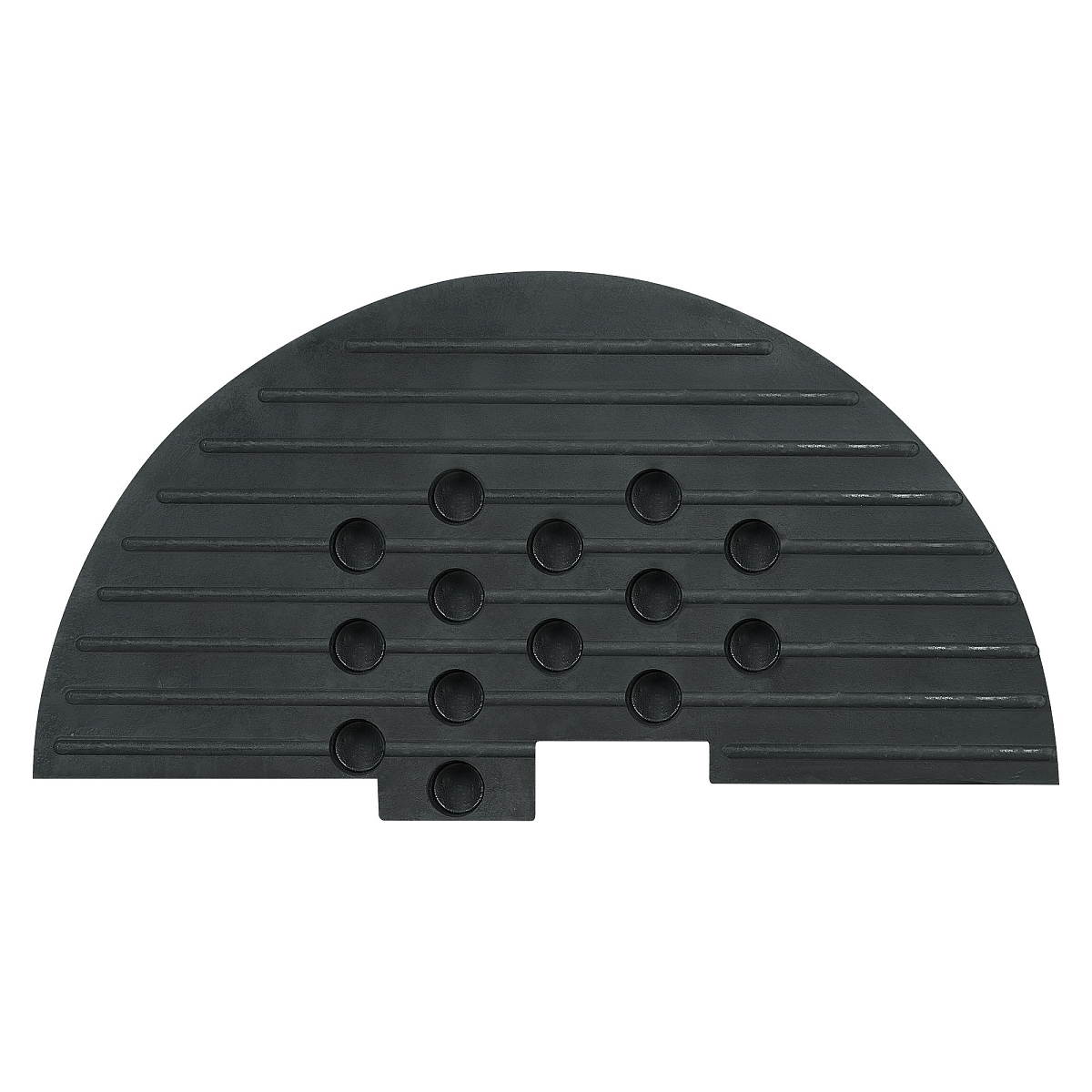 Лежачий полицейский ИДН 500мм(2), концевой элемент, резина, черный