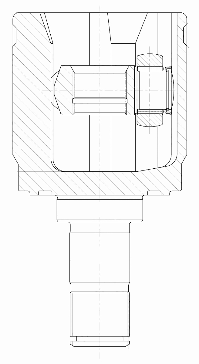 ШРУС внутренний передний левый для автомобилей Honda CR-V (12-) 2.4i AT 4WD