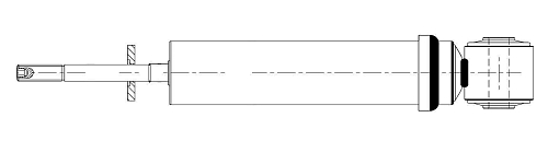 Амортизатор кабины для автомобилей Scania 4 (95-) (238/329 12х93 14х50 I/О) (газовый) (аналог SACHS 310620)