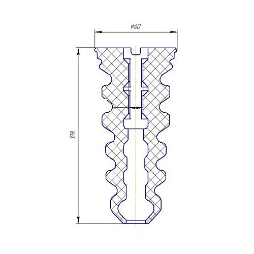 Буфер (отбойник) хода сжатия заднего амортизатора для автомобиля Лада 2190-2192 Granta/Kalina II