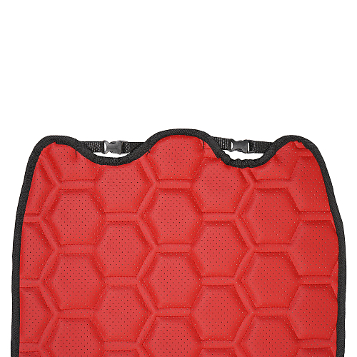 Накидка "Алькантара", задняя (3 предмета), экокожа с перфорацией, красная