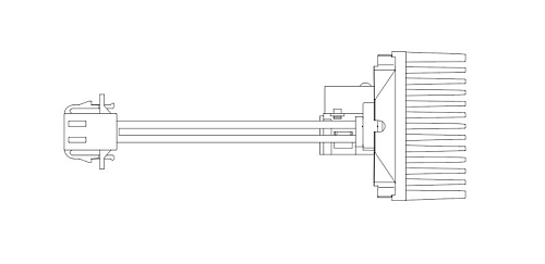 Резистор электровентилятора отопителя для автомобилей VW Polo Sedan (11-)/Skoda Fabia II (07-) (auto A/C)