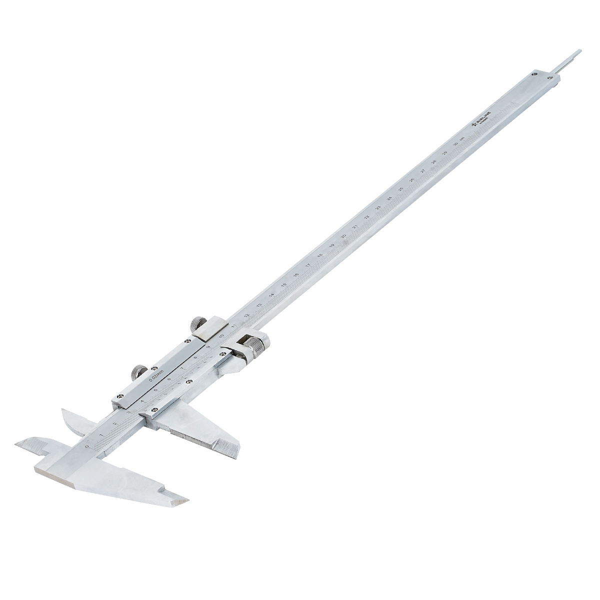 Штангенциркуль нониусный 300мм, шаг 0.02мм, стальной, кейс