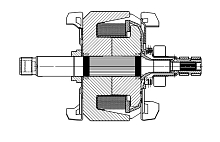 Ротор генератора для автомобилей Fiat Ducato (Sollers-RUS) (94-)/Iveco Daily (96-)/УАЗ Патриот 2.3JTD